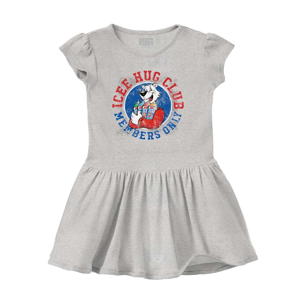 Icee Hug Club Solid Baby Infant Dress-Direct To Garment Print-Brisco Baby