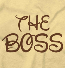 The Boss Romper Bodysuit-Direct To Garment Print-Brisco Baby