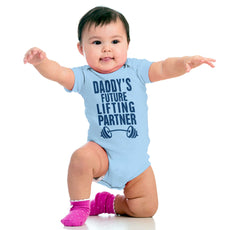 Lifting Partner Romper Bodysuit-Direct To Garment Print-Brisco Baby