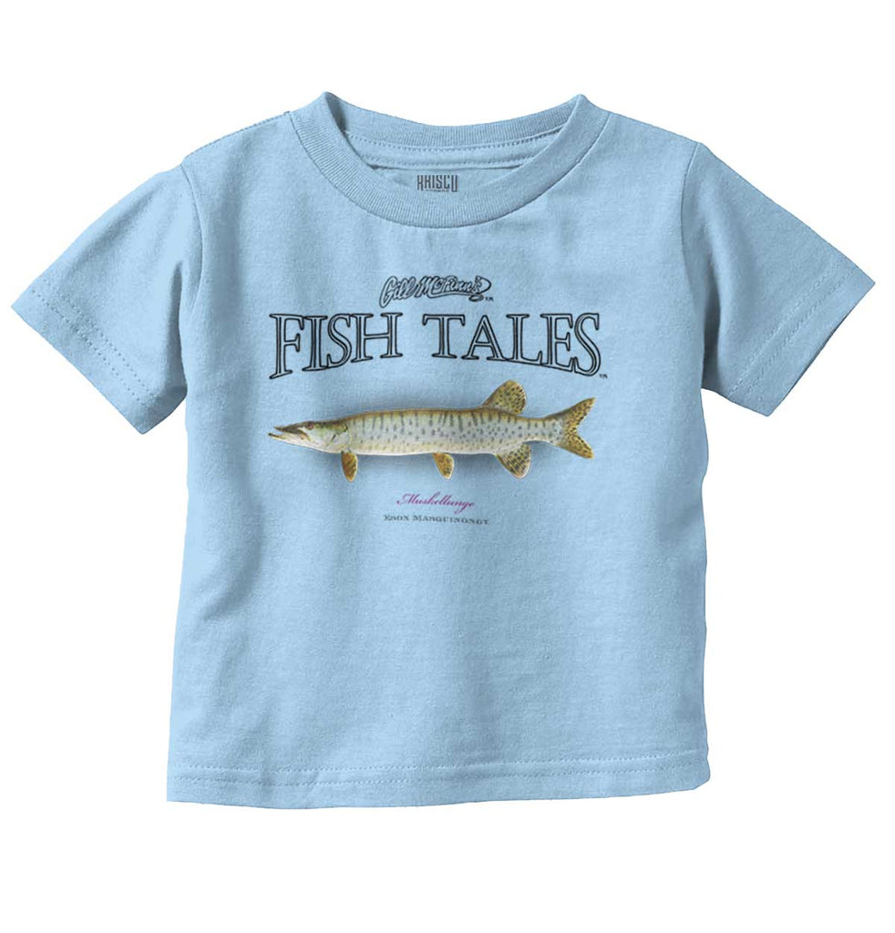 Muskellunge Infant Toddler T Shirt-Direct To Garment Print-Brisco Baby