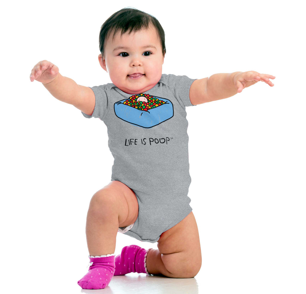Ball Pit Romper Bodysuit-Direct To Garment Print-Brisco Baby