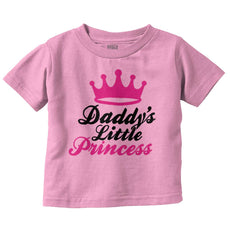 Daddy's Little Princess Infant Toddler T Shirt-Direct To Garment Print-Brisco Baby
