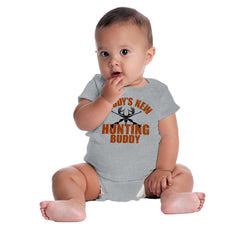 New Deer Hunting Buddy Romper Bodysuit-Direct To Garment Print-Brisco Baby