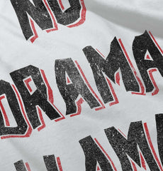 No Drama Infant Baby Bib-Direct To Garment Print-Brisco Baby