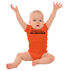 I'm Going To Be A Big Brother Romper Bodysuit-Direct To Garment Print-Brisco Baby