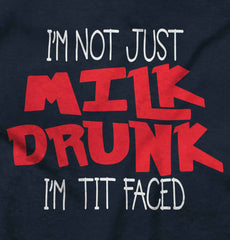 Tit Faced Baby Ruffled Trim Romper-Direct To Garment Print-Brisco Baby