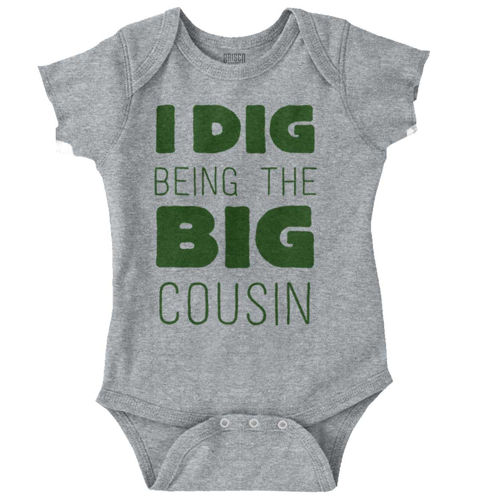 Dig Big Cousin Romper Bodysuit-Direct To Garment Print-Brisco Baby
