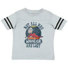 Sweet Pea Wander Toddler Football Jersey Tee-Direct To Garment Print-Brisco Baby