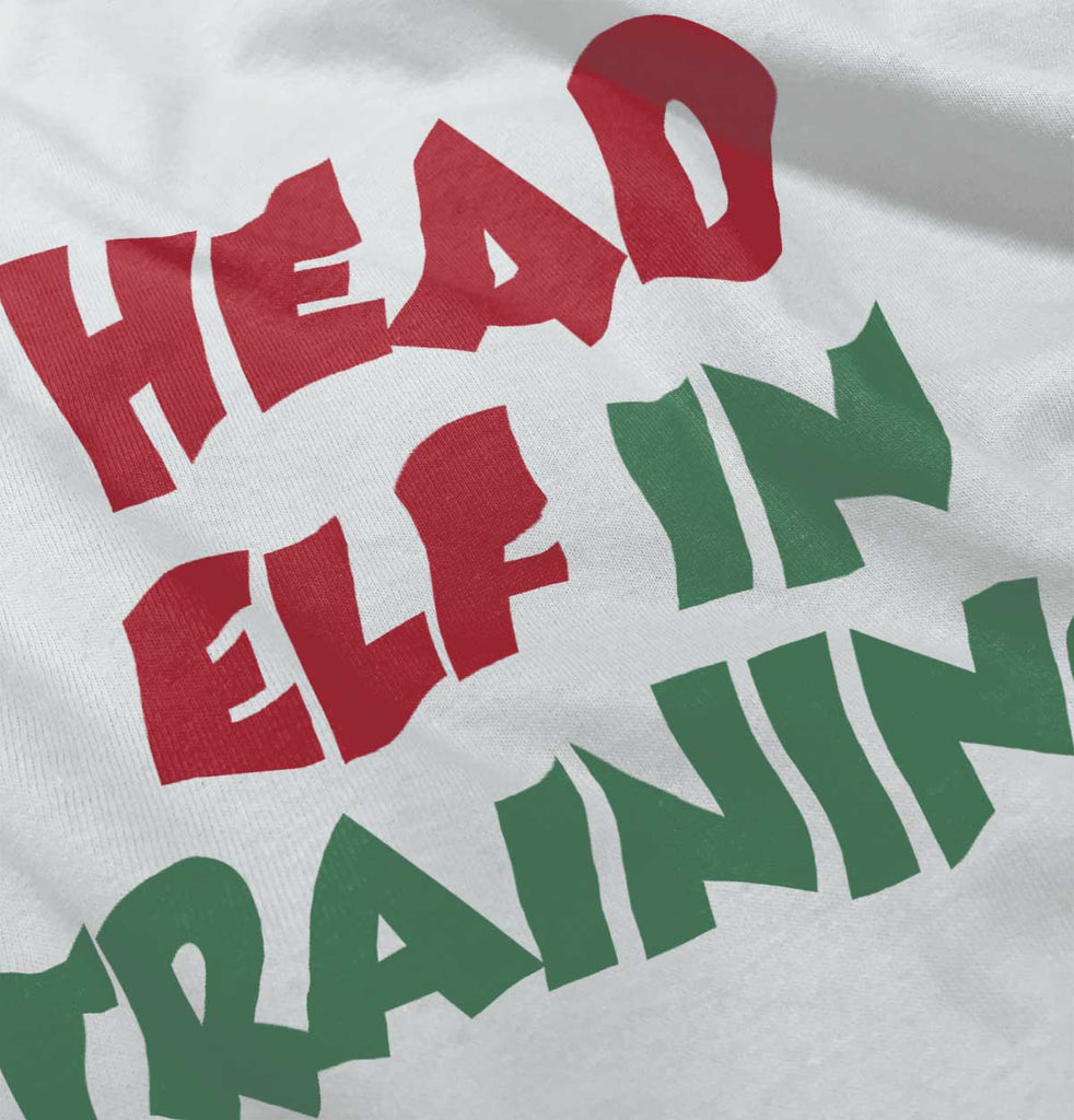 Head Elf Training Infant Baby Bib-Direct To Garment Print-Brisco Baby