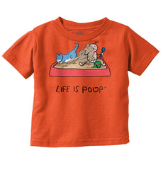 Dog Sandbox Infant Toddler T Shirt-Direct To Garment Print-Brisco Baby