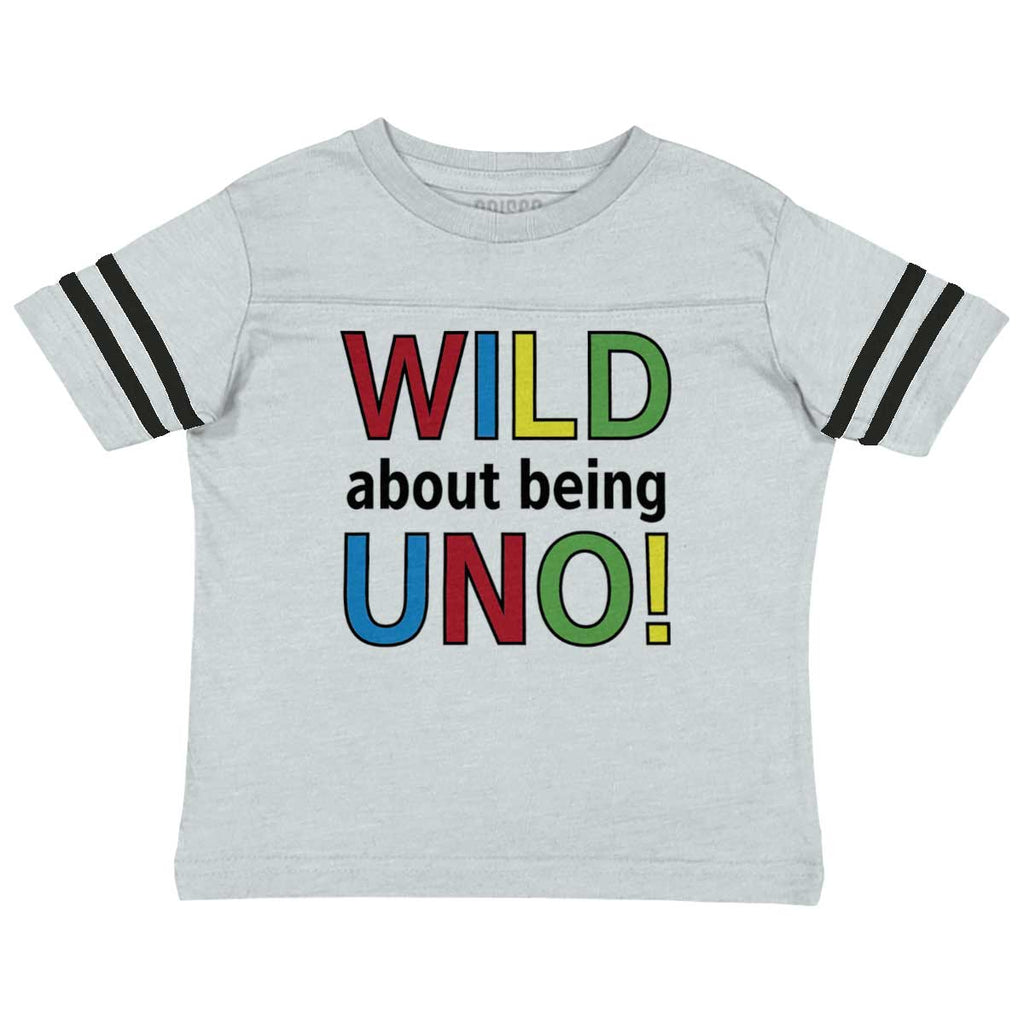 Uno Toddler Football Jersey Tee-Direct To Garment Print-Brisco Baby