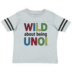Uno Toddler Football Jersey Tee-Direct To Garment Print-Brisco Baby