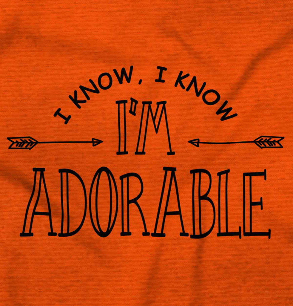 I'm Adorable Infant Toddler T Shirt-Direct To Garment Print-Brisco Baby