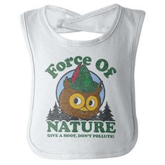 Don’t Pollute Infant Baby Bib-Direct To Garment Print-Brisco Baby