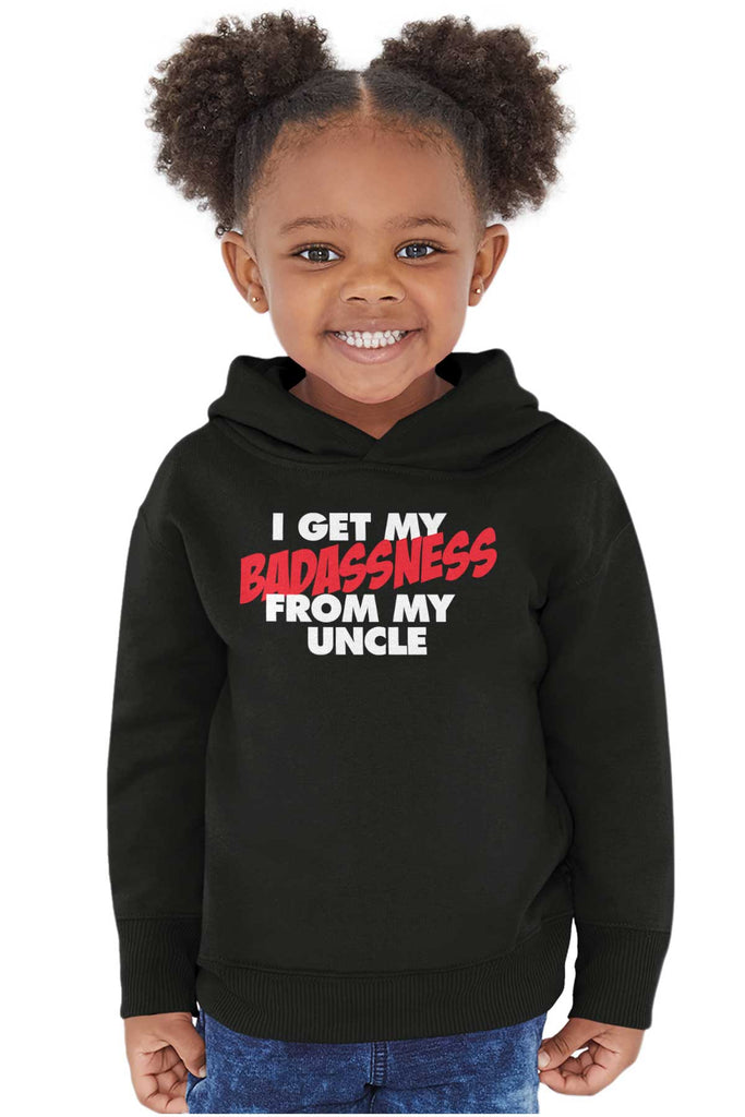Badass Uncle Toddler Pullover Hoodie-Direct To Garment Print-Brisco Baby