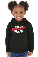 Badass Uncle Toddler Pullover Hoodie-Direct To Garment Print-Brisco Baby