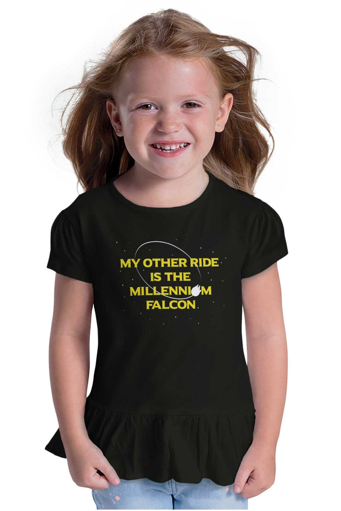 Other Ride Millennium Toddler Ruffle Bottom Tee-Direct To Garment Print-Brisco Baby