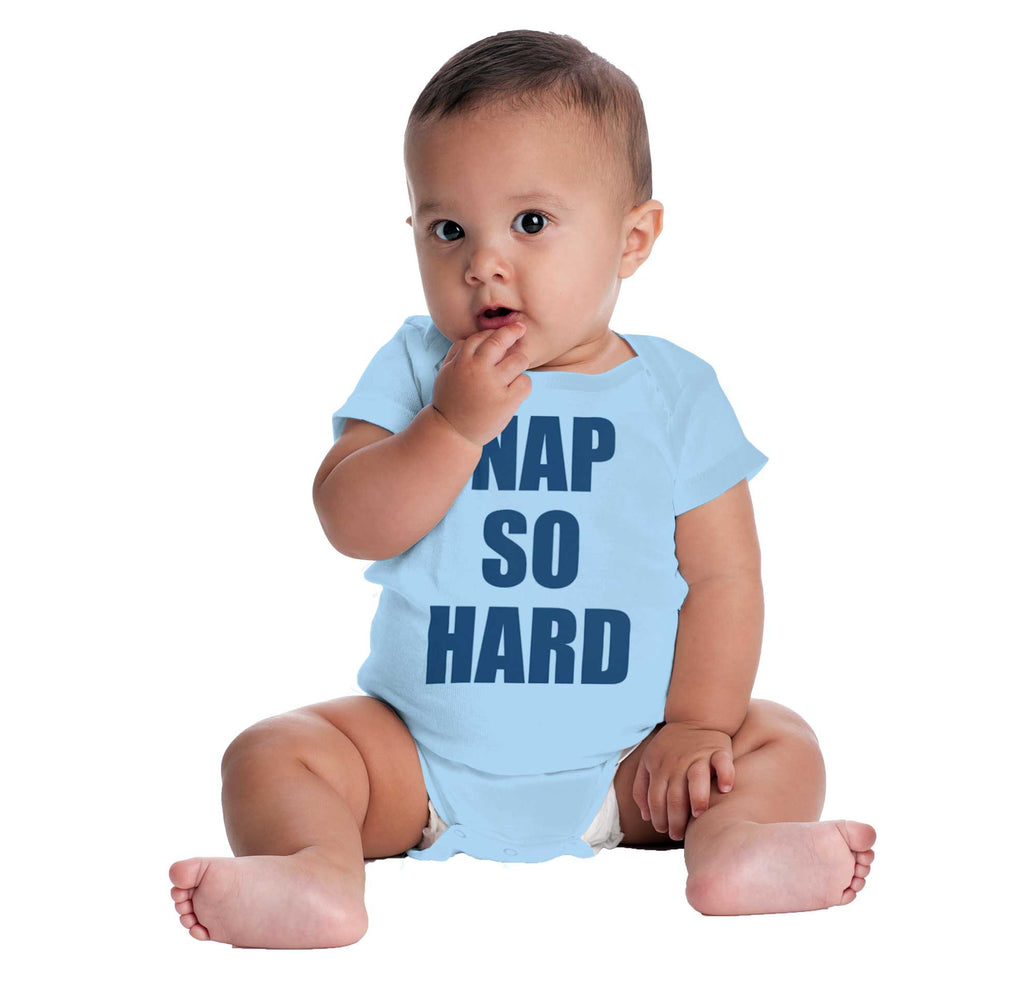 Nap So Hard Romper Bodysuit-Direct To Garment Print-Brisco Baby
