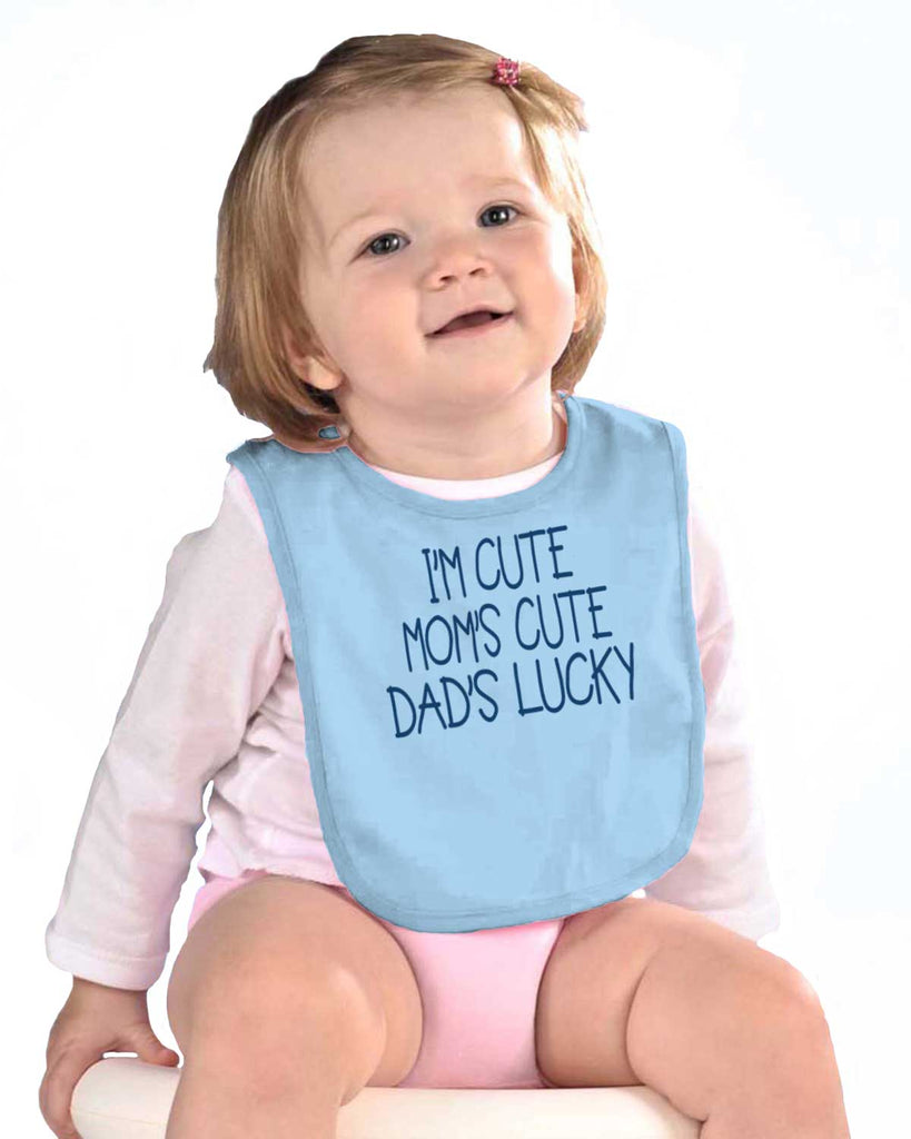 Dad's Lucky Infant Baby Bib-Direct To Garment Print-Brisco Baby