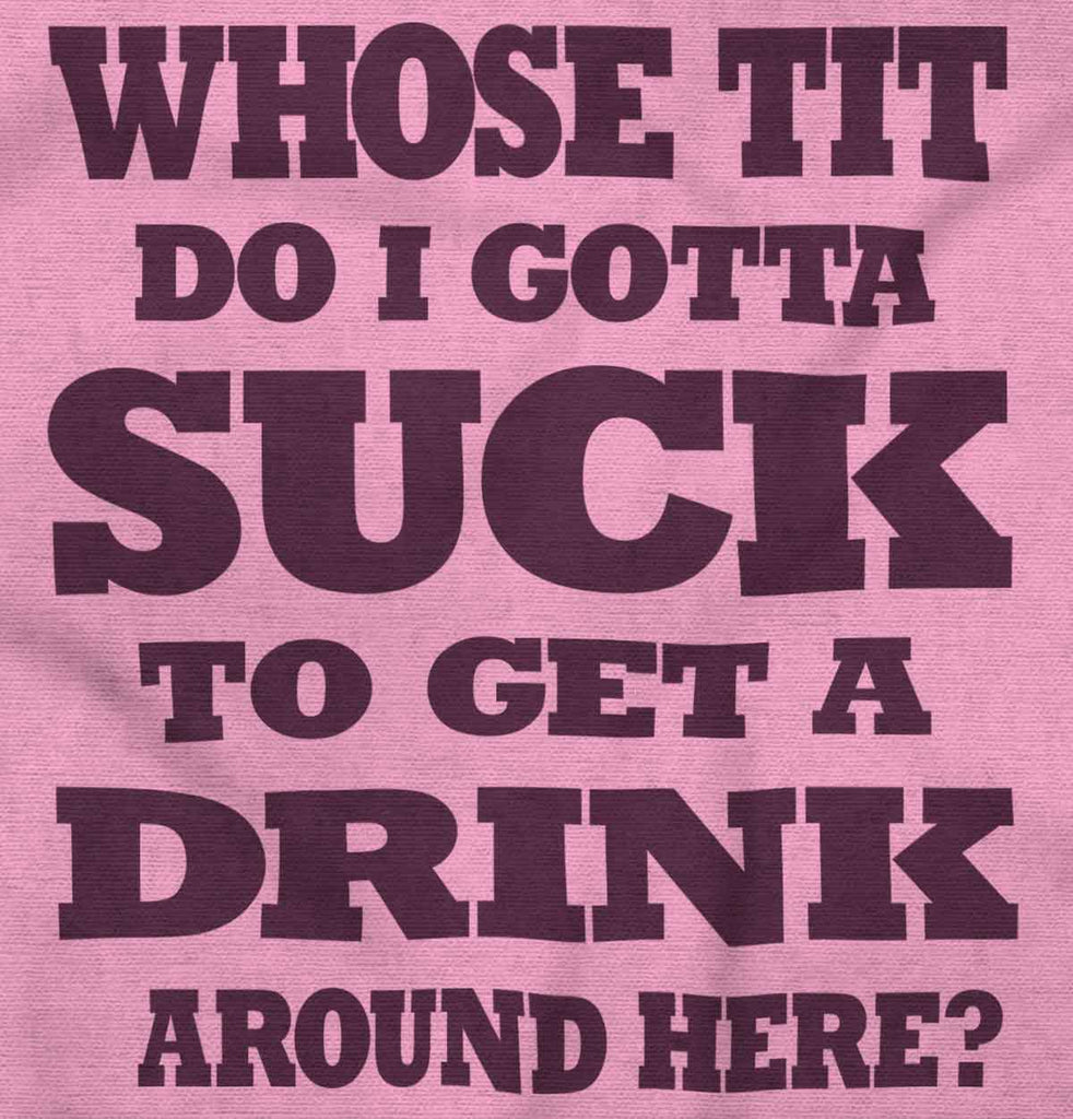 Get A Drink Romper Bodysuit-Direct To Garment Print-Brisco Baby