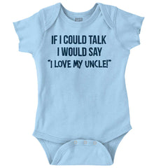 I Love My Uncle Toddler Romper Bodysuit-Direct To Garment Print-Brisco Baby