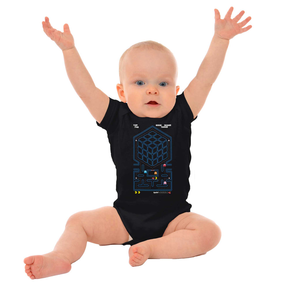 Rubik's Screen Romper Bodysuit-Direct To Garment Print-Brisco Baby