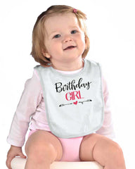 Birthday Girl Infant Baby Bib-Direct To Garment Print-Brisco Baby