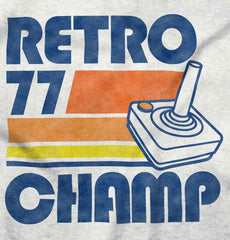 Retro 77 Champ Gamer Dragons Trimmed White Snap Bib-Direct To Garment Print-Brisco Baby