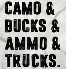 Camo Bucks Ammo Trucks Infant Baby Bib-Direct To Garment Print-Brisco Baby