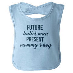 Future Ladies Man Infant Baby Bib-Direct To Garment Print-Brisco Baby