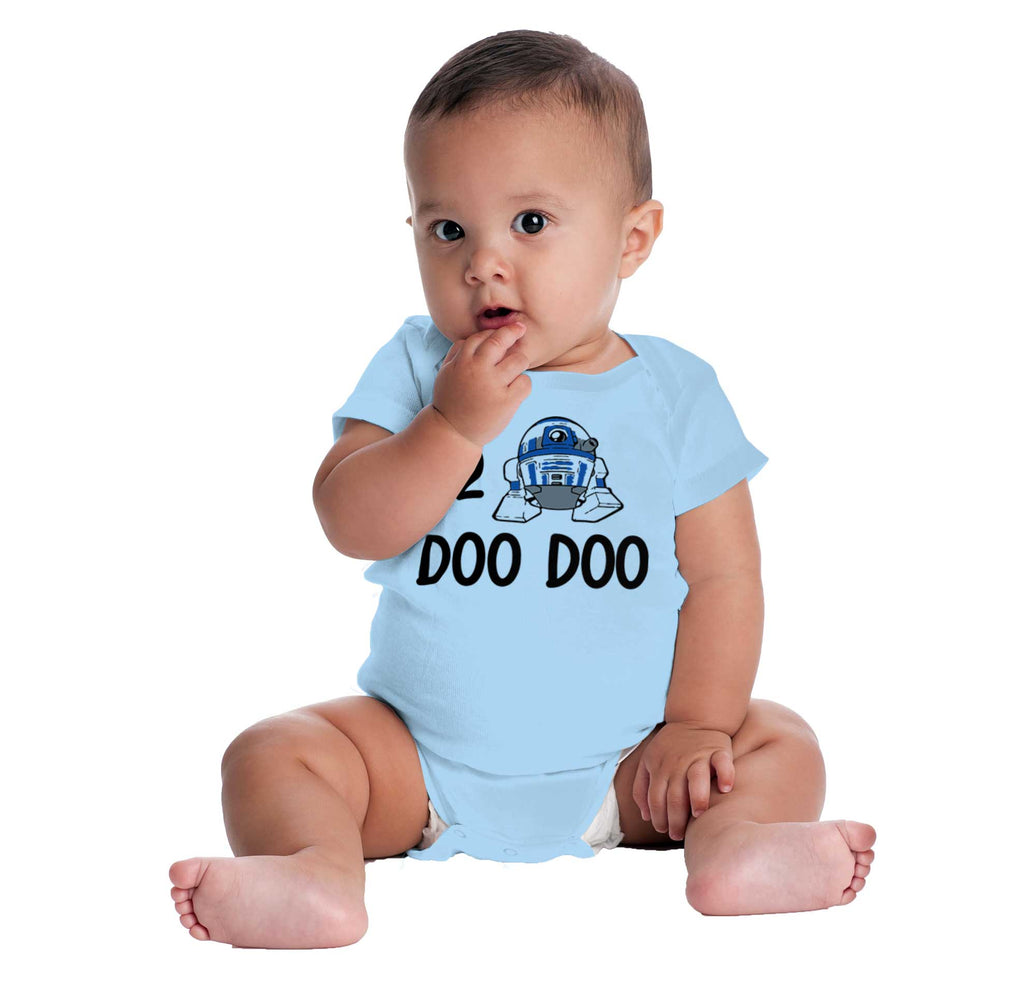 R2 Doo Doo Romper Bodysuit-Direct To Garment Print-Brisco Baby