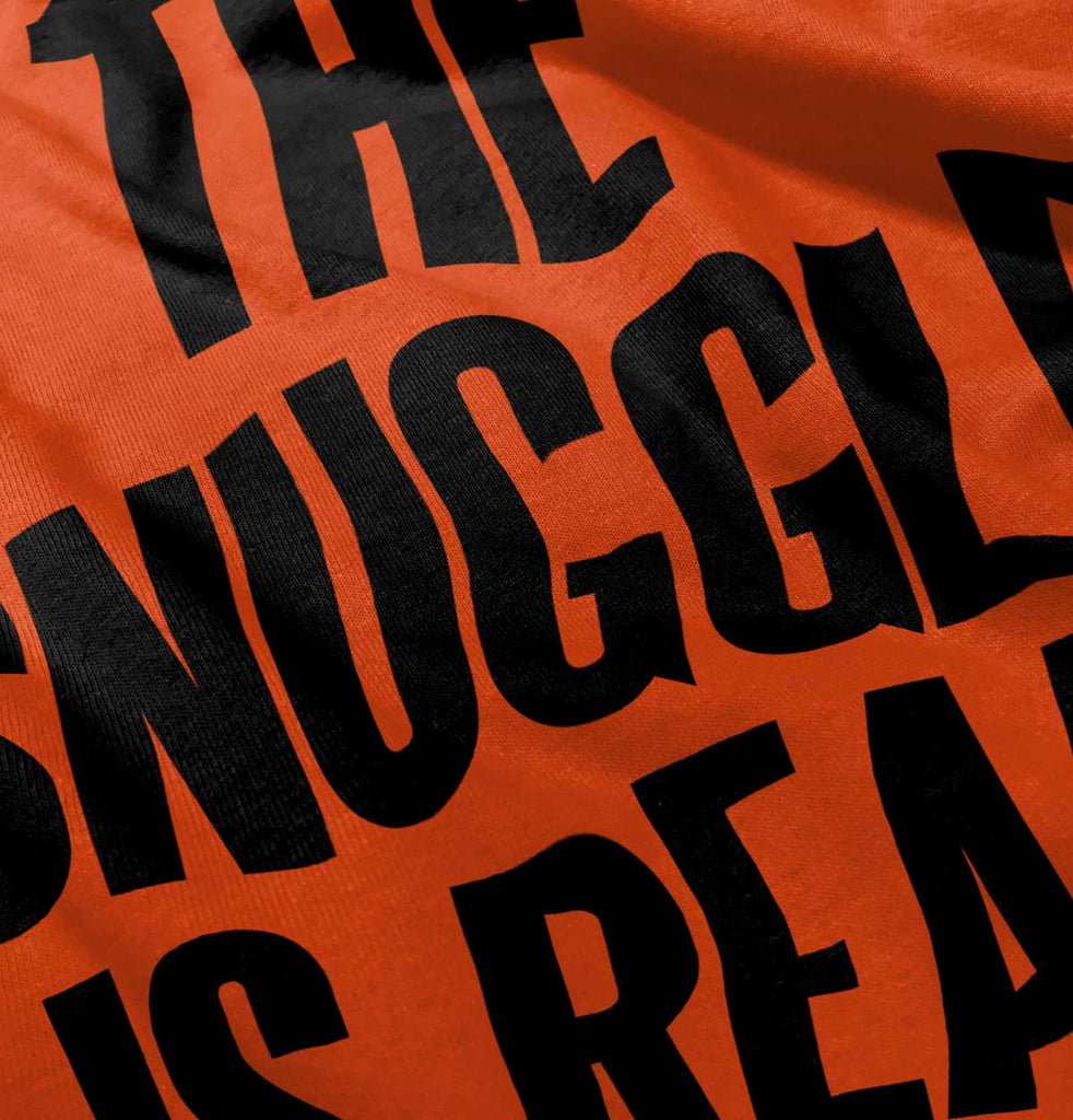 Snuggle Is Real Romper Bodysuit-Direct To Garment Print-Brisco Baby