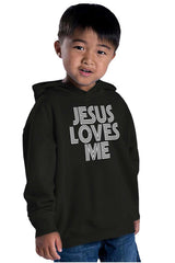 Christ Loves Me Toddler Pullover Hoodie-Direct To Garment Print-Brisco Baby