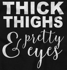 Thick Thighs Romper Bodysuit-Direct To Garment Print-Brisco Baby