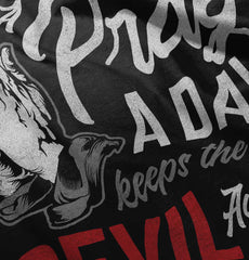 Pray A Day Toddler Ruffle Bottom Tee-Direct To Garment Print-Brisco Baby