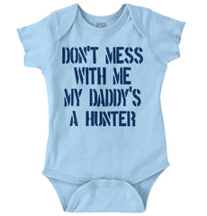 Daddy's A hunter Romper Bodysuit-Direct To Garment Print-Brisco Baby