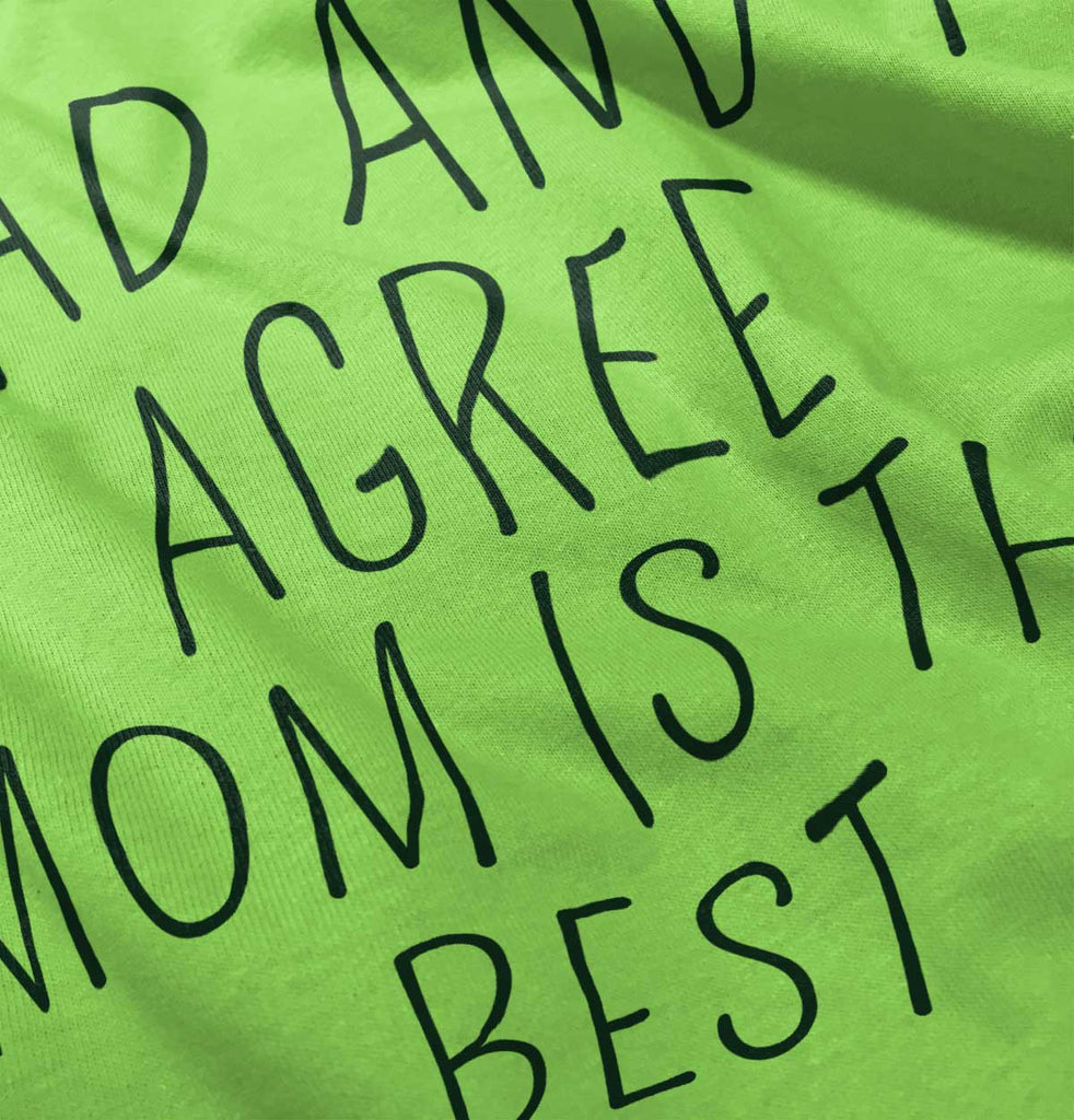 Mom Is Best Infant Toddler T Shirt-Direct To Garment Print-Brisco Baby