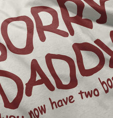 Sorry Daddy Baby Striped Skirt Dress-Direct To Garment Print-Brisco Baby