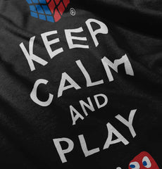 Keep Calm And Play Toddler Baseball-Direct To Garment Print-Brisco Baby