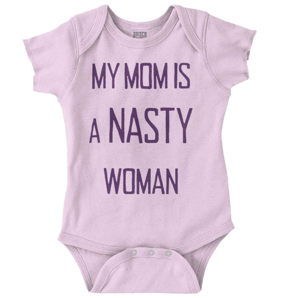 Nasty Woman Romper Bodysuit-Direct To Garment Print-Brisco Baby