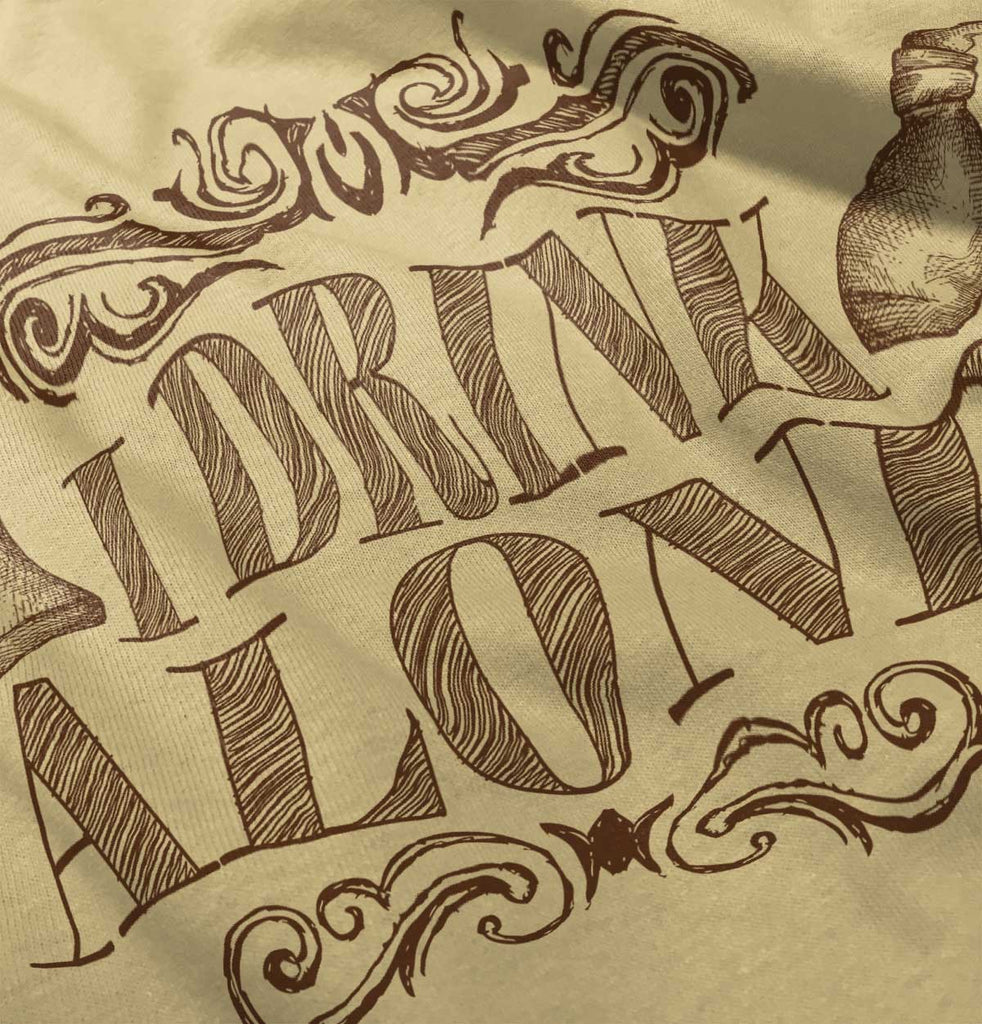 I Drink Alone Romper Bodysuit-Direct To Garment Print-Brisco Baby