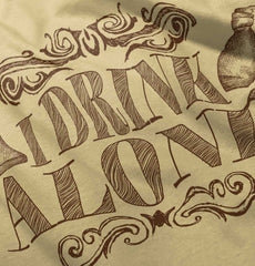 I Drink Alone Romper Bodysuit-Direct To Garment Print-Brisco Baby