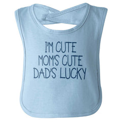 Dad's Lucky Infant Baby Bib-Direct To Garment Print-Brisco Baby