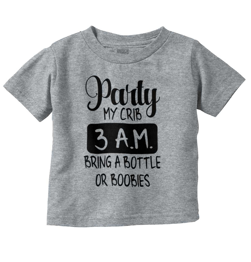 Party At My Crib Infant Toddler T Shirt-Direct To Garment Print-Brisco Baby