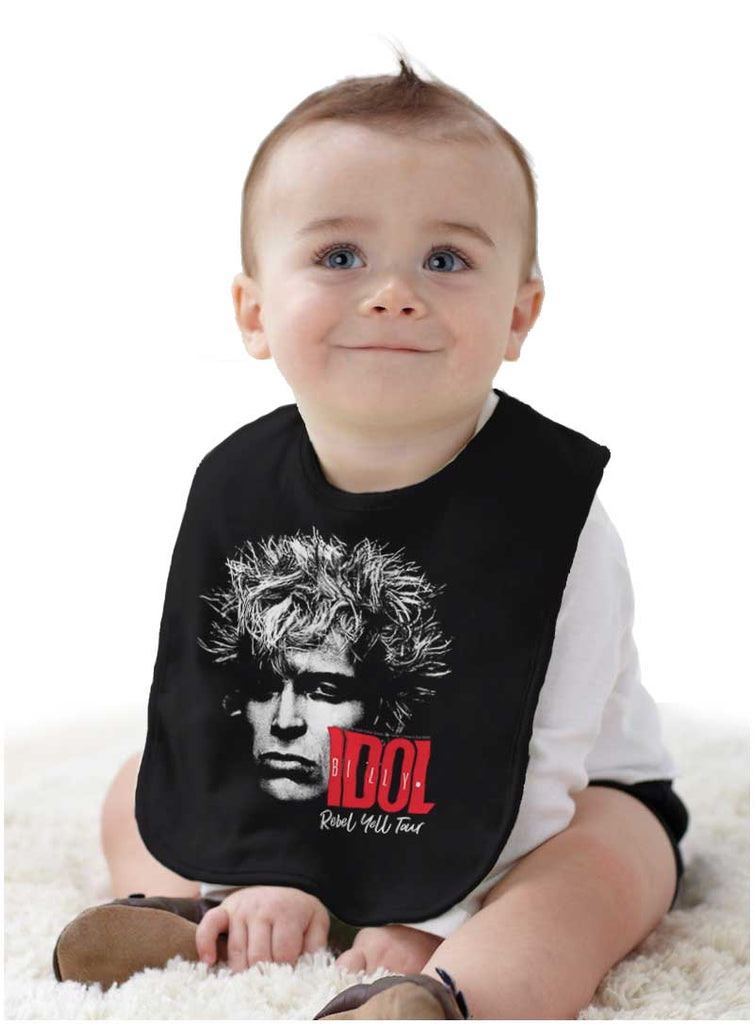 Rebel Yell Tour Infant Baby Bib-Direct To Garment Print-Brisco Baby