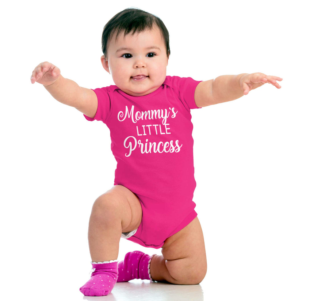 Mommy's Little Princess Romper Bodysuit-Direct To Garment Print-Brisco Baby