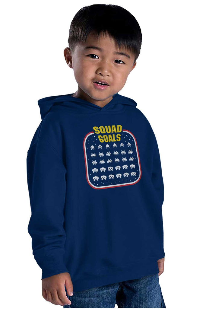 Squad Goals Video Gaming Nerd Toddler Pullover Hoodie-Direct To Garment Print-Brisco Baby