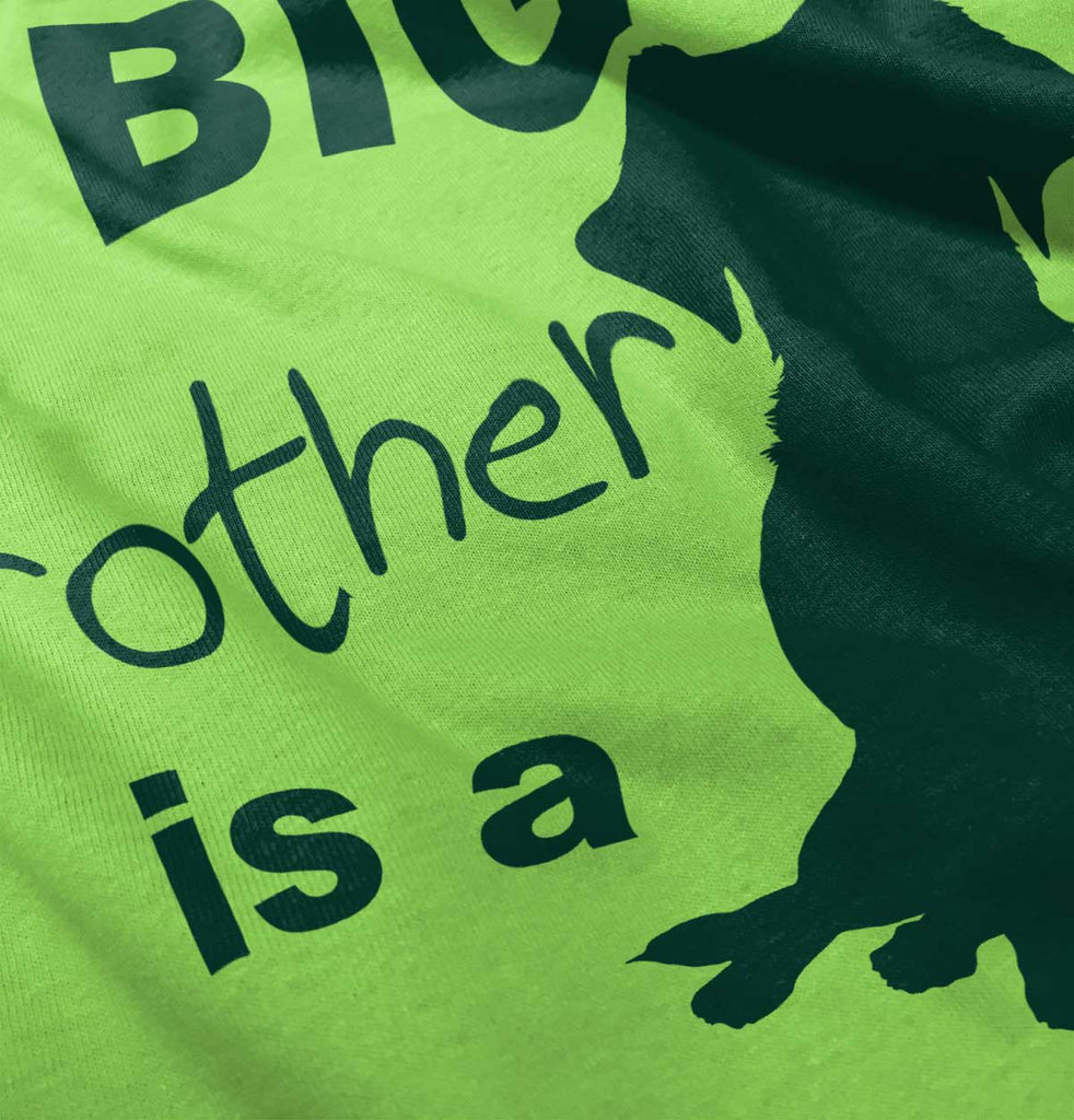 Brother is a Dog Romper Bodysuit-Direct To Garment Print-Brisco Baby