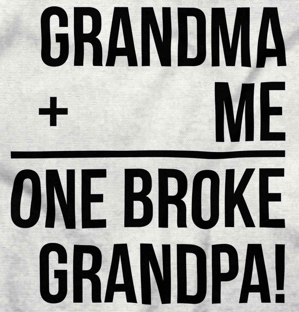 One Broke Grandpa Infant Baby Bib-Direct To Garment Print-Brisco Baby