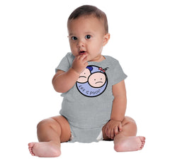 Boy and Girl Logo Romper Bodysuit-Direct To Garment Print-Brisco Baby